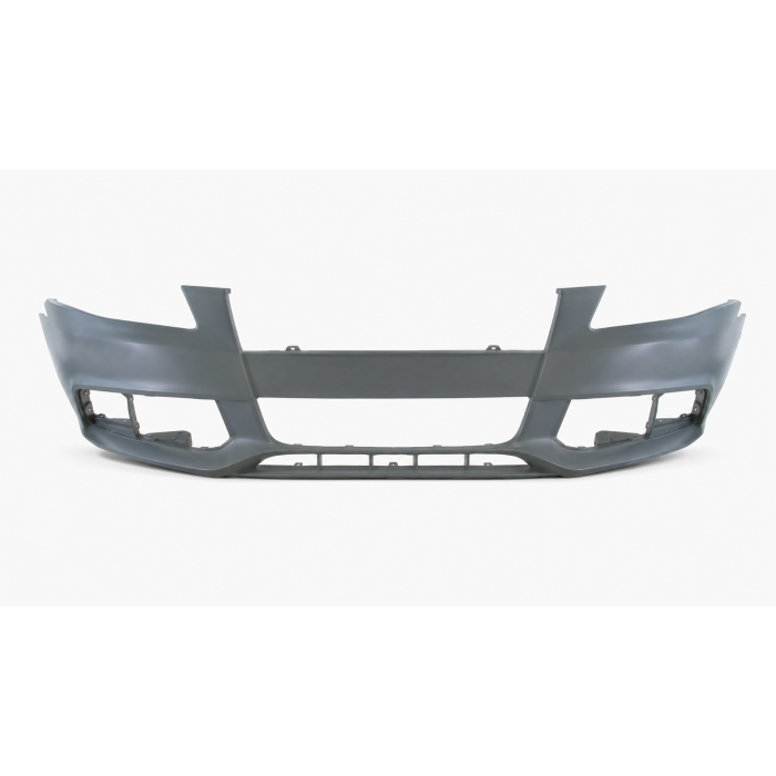 Voorbumper met mistlampgaten in primer voor Audi A4 B8 2007-2011
