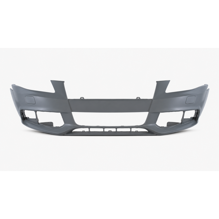 Voorbumper met PDC, koplampsproeiergaten en mistlampgat in primer voor Audi A4 B8 2007-2011