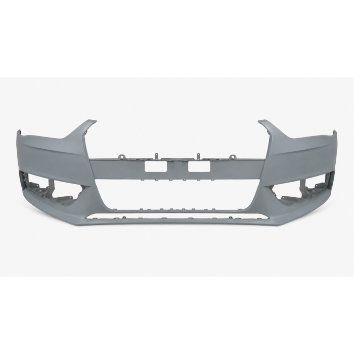 Voorbumper met mistlampgaten in primer voor Audi A4 B8 2011-2015