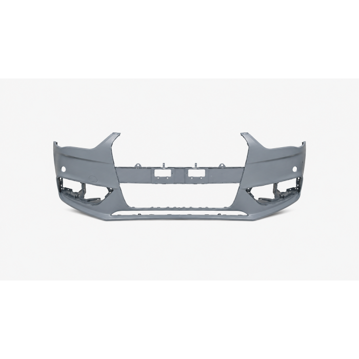 Voorbumper met koplampsproeiergaten in primer voor Audi A4 B8 2011-2015