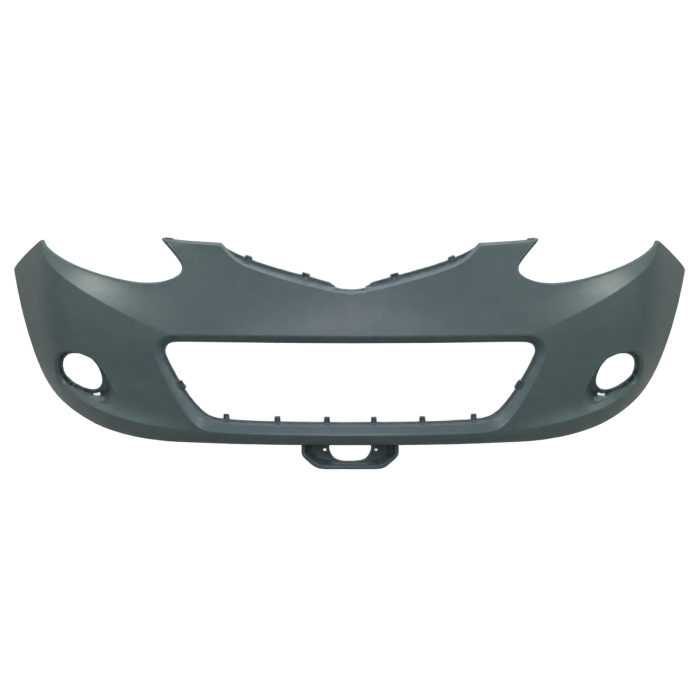 Voorbumper met mistlampgaten in primer voor Mazda 2 2007-2011