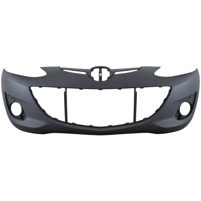 Voorbumper met mistlampgaten in primer voor Mazda 2 2011-2015