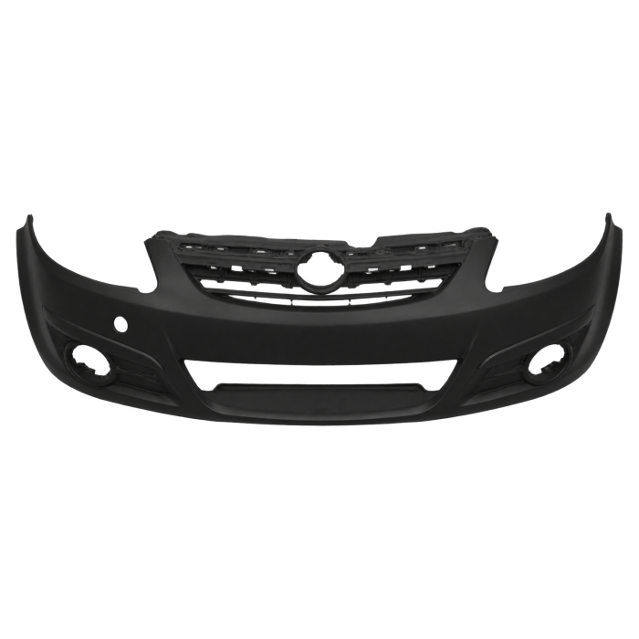 Voorbumperhoes met mistlampgaten in primer voor Opel Corsa D 2006-2011