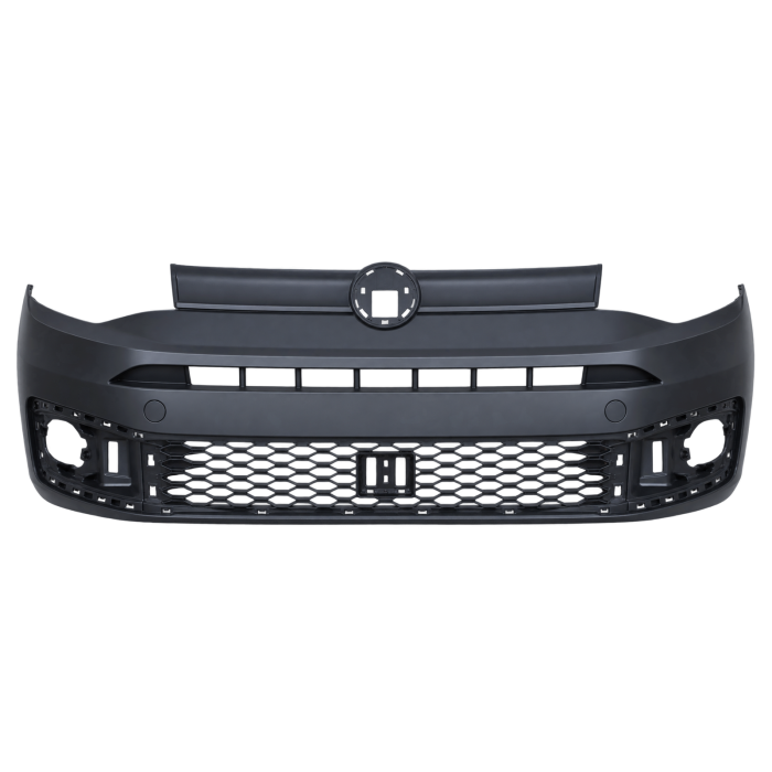 Voorbumper met mistlampgaten zwart voor Volkswagen Caddy 2020