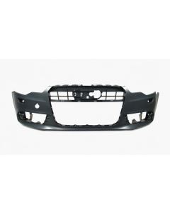 Voorbumper met koplampsproeiergaten in primer voor Audi A6 C7 2011-2014