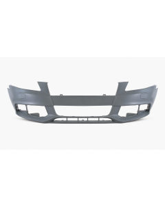 Voorbumper met mistlampgaten en koplampsproeiergaten in primer voor Audi A4 B8 2007-2011