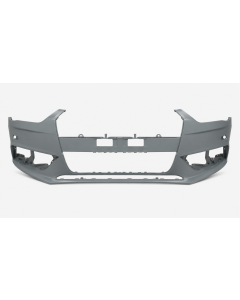 Voorbumper met PDC en koplampsproeiergaten in primer voor Audi A4 B8 2011-2015