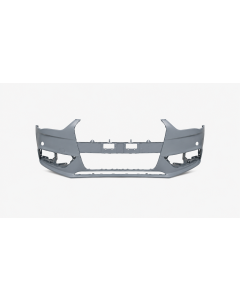 Voorbumper met koplampsproeiergaten in primer voor Audi A4 B8 2011-2015