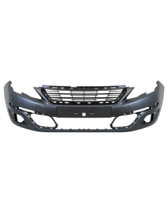 Voorbumper met mistlampgaten in primer voor Peugeot 308 2013-2017