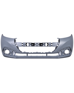 Voorbumper met mistlampgaten in primer voor Peugeot 208 2015-2019