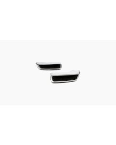 (Hoek) Sierlijstset Achterbumper Chroom / Zwart R/L