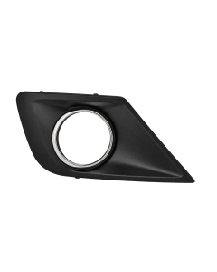 Zijgrille In Voorbumper Met Mistlampgat Zwart / Chroom