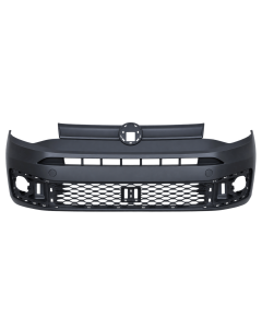 Voorbumper met mistlampgaten zwart voor Volkswagen Caddy 2020
