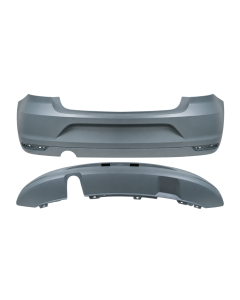 Achterbumper voor VOLKSWAGEN POLO 5 2014-2017
