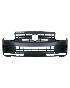 Voorbumper met mistlampgaten zwart voor Volkswagen Transporter 2015-2019