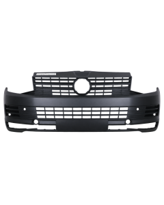 Voorbumper met 2 PDC-gaten en mistlampgaten zwart voor Volkswagen Transporter 2015-2019
