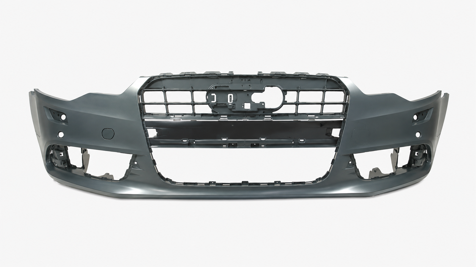 Voorbumper met PDC en koplampsproeiergaten in primer voor Audi A6 C7 2011-2014