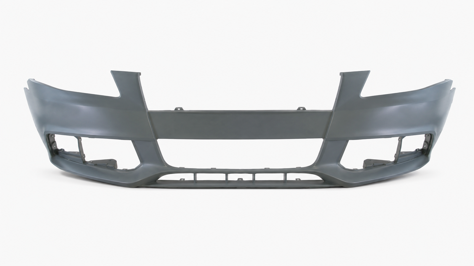 Voorbumper met mistlampgaten in primer voor Audi A4 B8 2007-2011