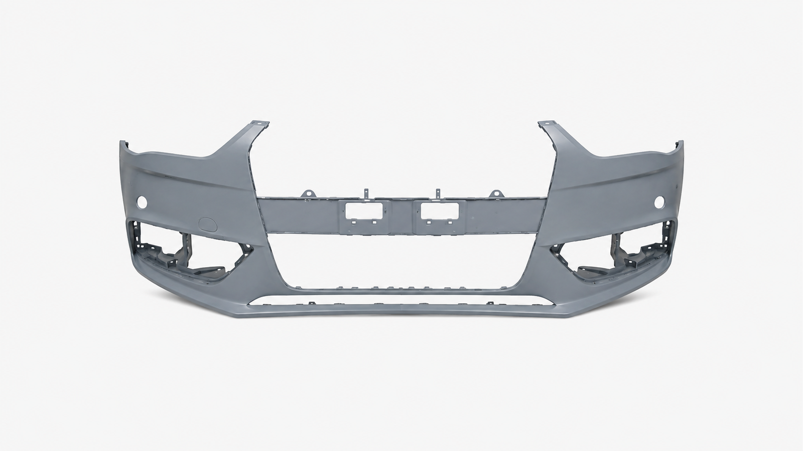 Voorbumper met koplampsproeiergaten in primer voor Audi A4 B8 2011-2015