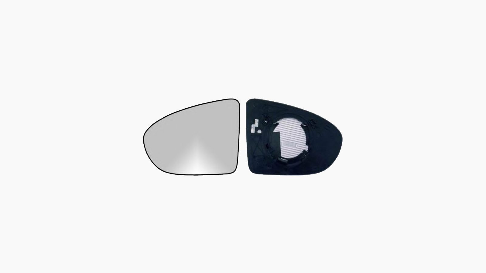 Spiegelglas voor Nissan QASHQAI 2007-2010