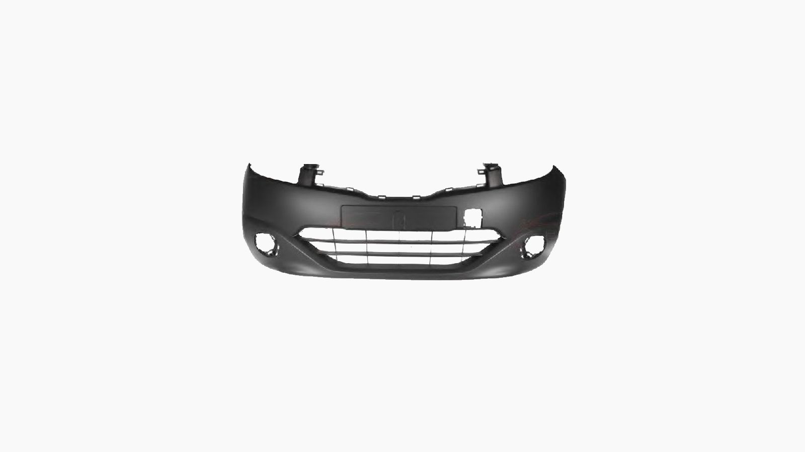 Voorbumper voor Nissan QASHQAI 2010-2014 in primer met mistlampgaten
