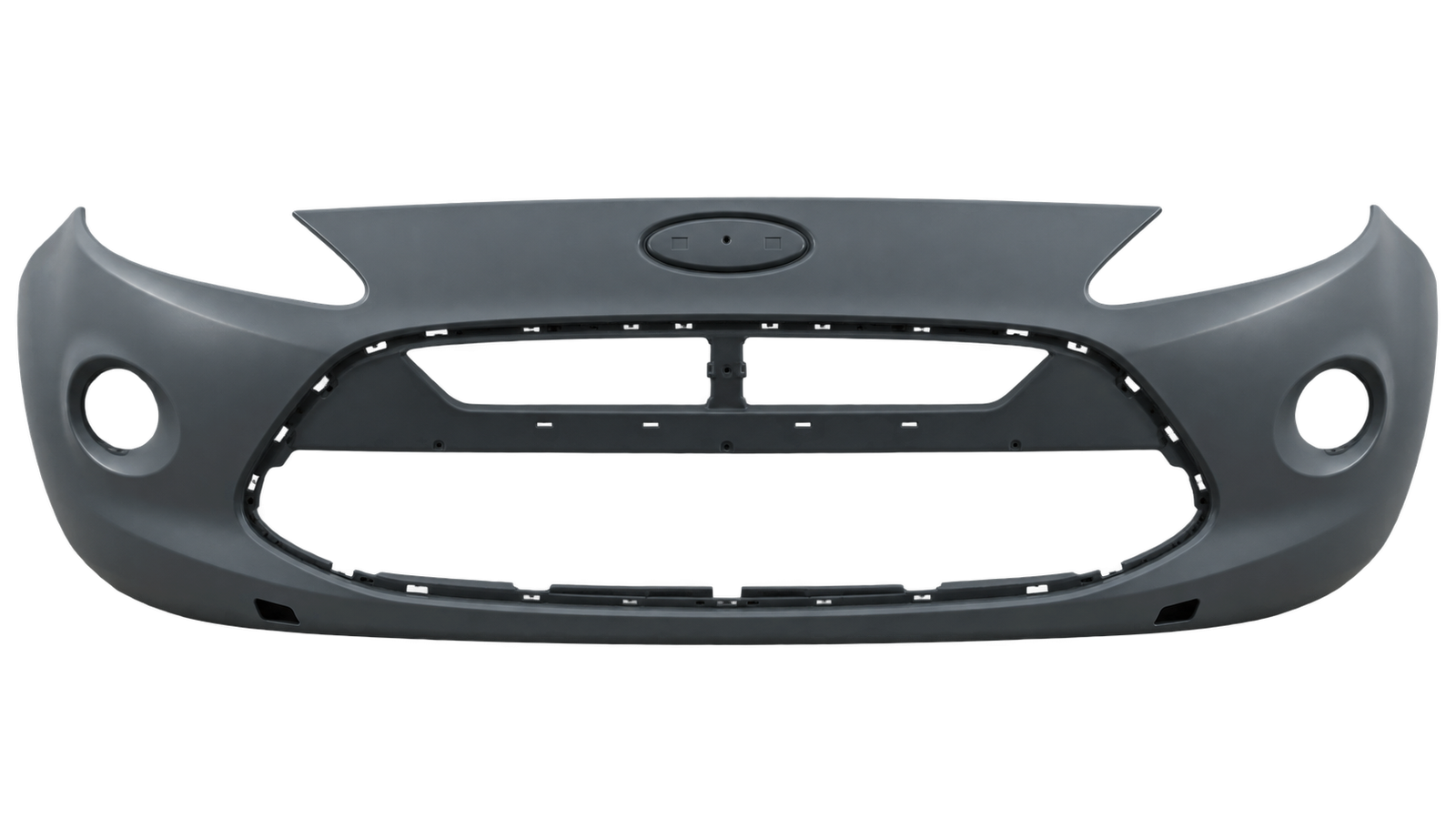 Voorbumper met mistlampgaten in primer voor Ford KA 2008-2016