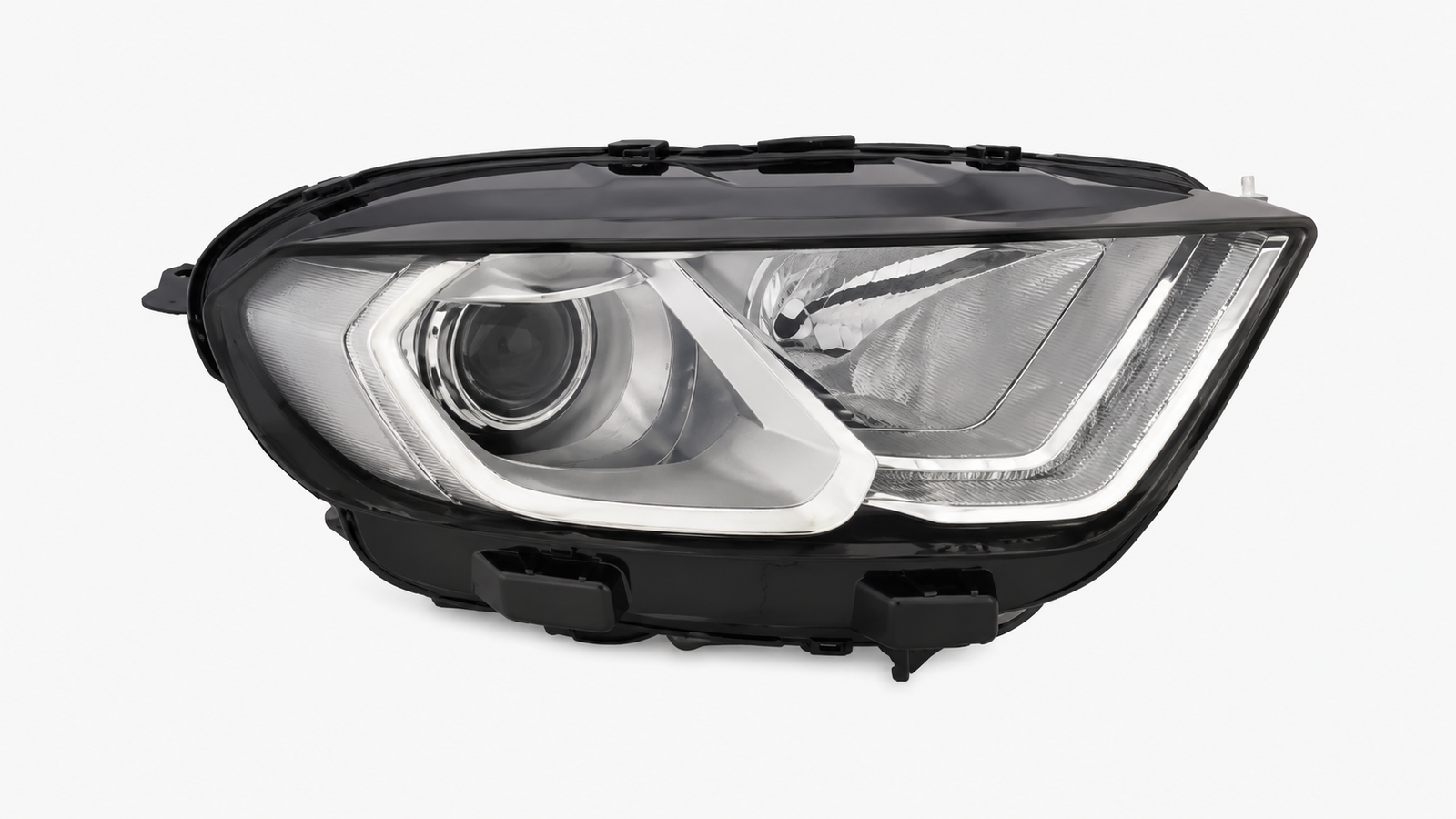 Unit TYC E H18 / H1 / LED DRL Elektrisch Verstelbaar Met Motor Chroom