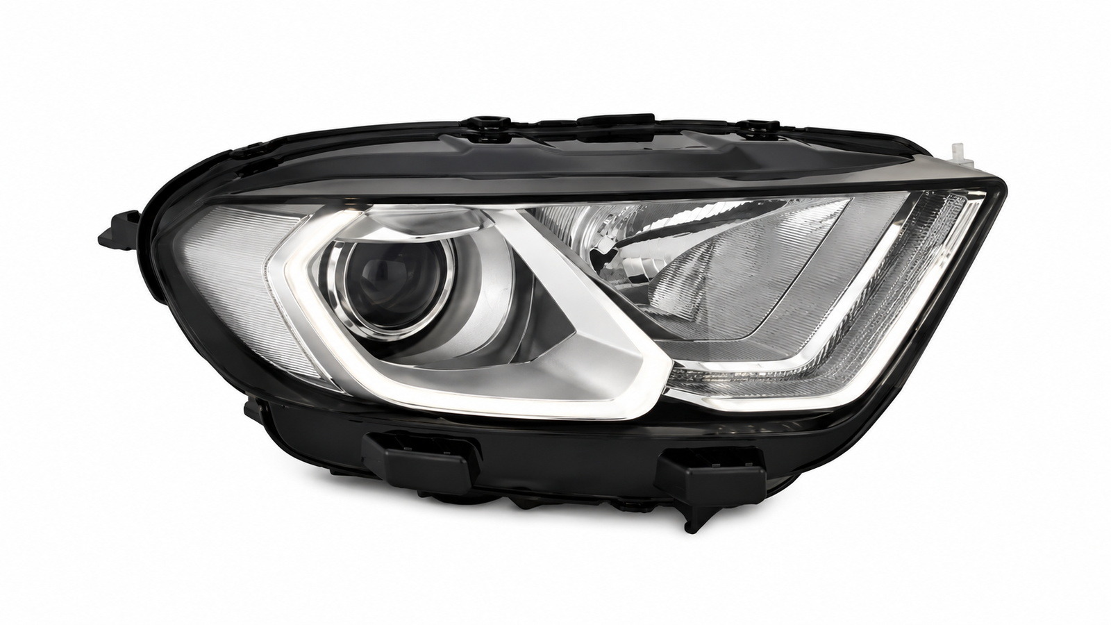 Unit TYC E H18 / H1 / LED DRL Elektrisch Verstelbaar Met Motor Chroom
