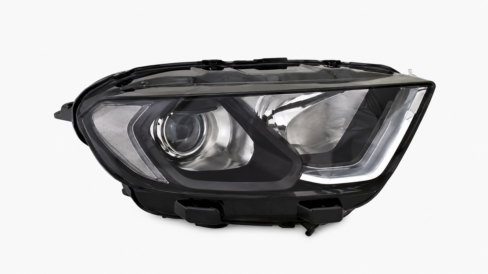 Unit TYC E H18 / H1 / LED DRL Elektrisch Verstelbaar Met Motor Zwart