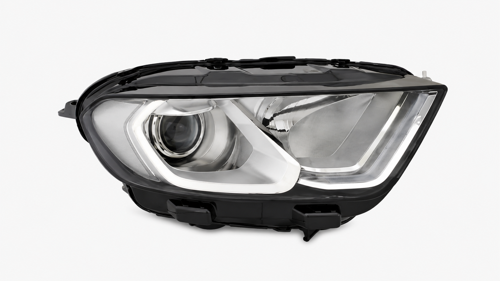 Unit TYC E D5S / H1 / LED DRL Elektrisch Verstelbaar Met Motor Chroom
