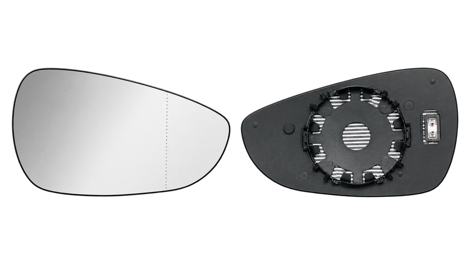 Spiegelglas links voor FORD FIESTA