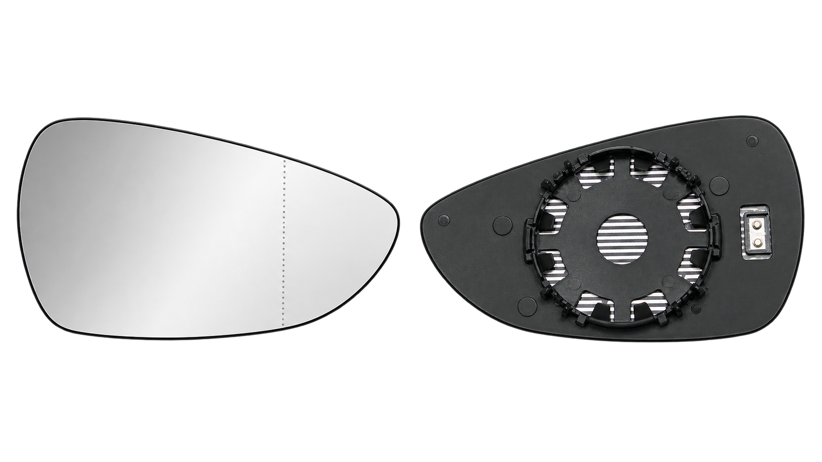 Spiegelglas links voor FORD FIESTA