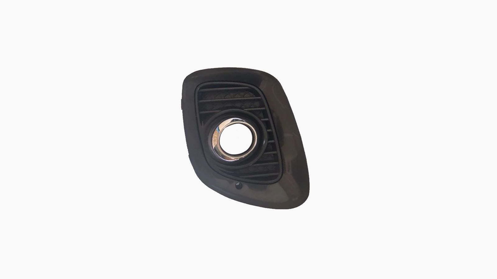 Zijgrille In Voorbumper Met Mistlampgat Zwart / Chroom