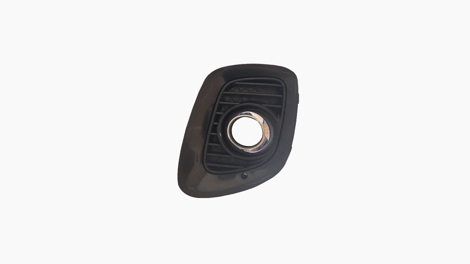 Zijgrille In Voorbumper Met Mistlampgat Zwart / Chroom