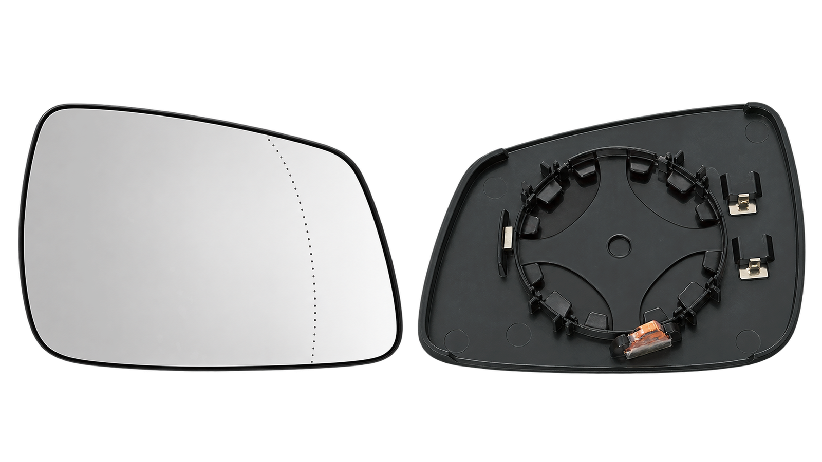 Spiegelglas links voor MERCEDES A W169 2008-2012