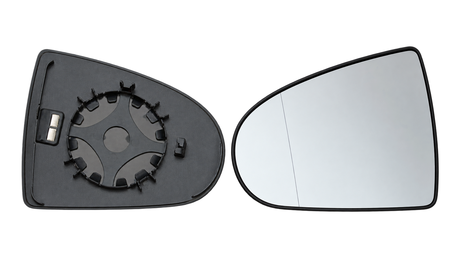 Spiegelglas links voor MITSUBISHI COLT