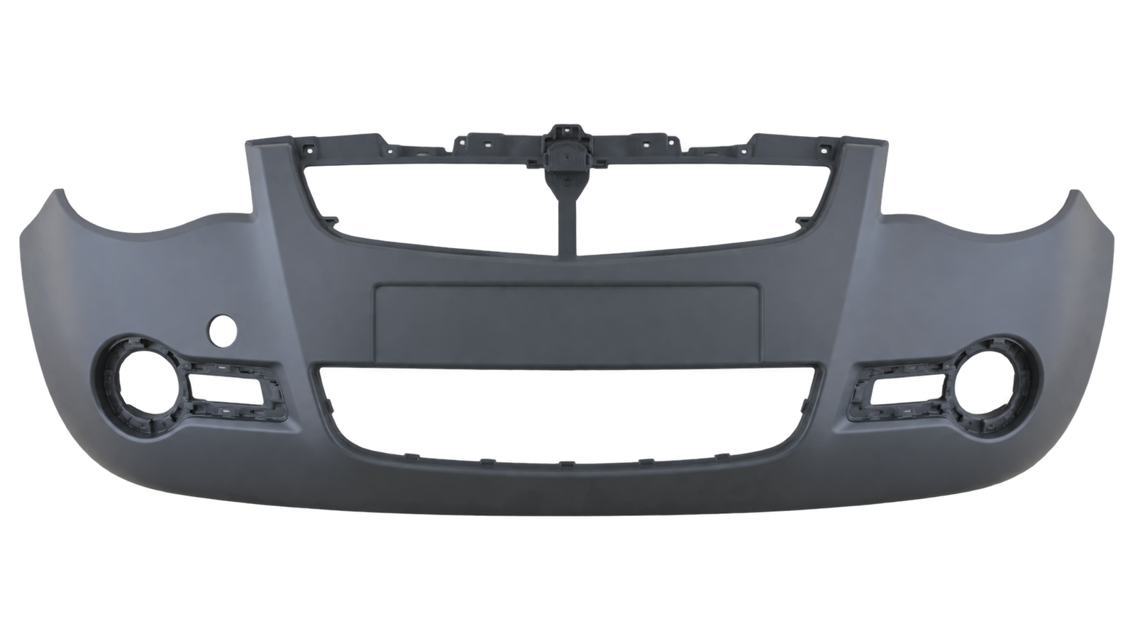 Voorbumper met mistlampgaten in primer voor Opel Agila 2007-2015