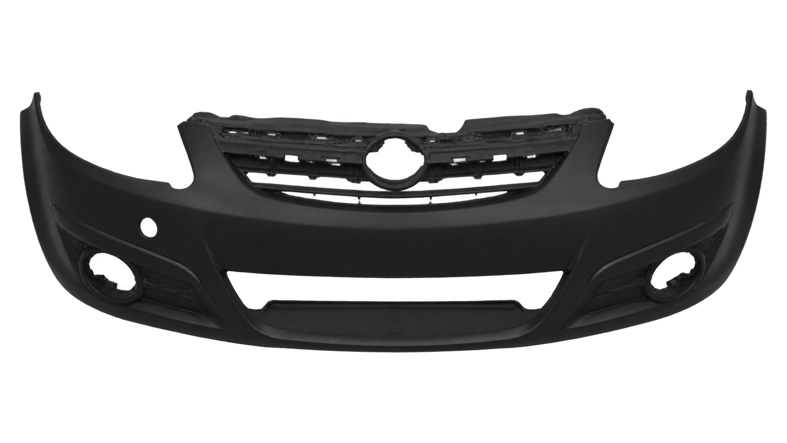Voorbumperhoes met mistlampgaten in primer voor Opel Corsa D 2006-2011