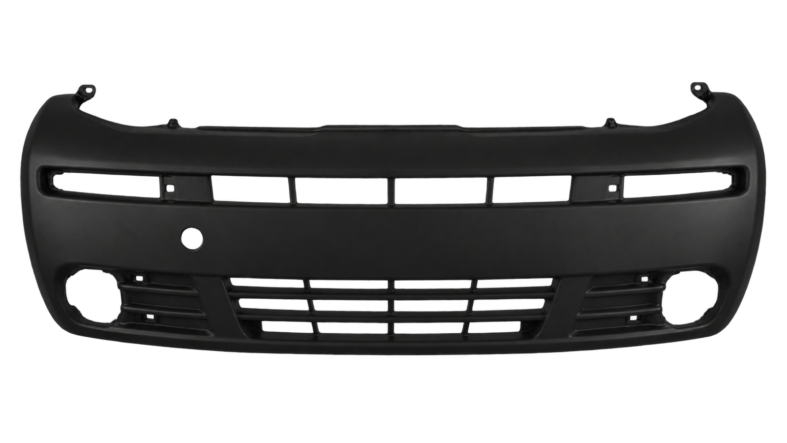 Voorbumper met mistlampgaten zwart voor Opel Vivaro 2001-2006