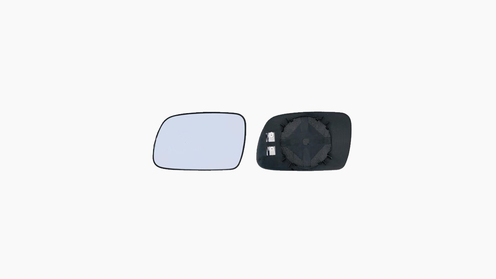 Spiegelgl.verwarmbaar Montageplaat Chrome