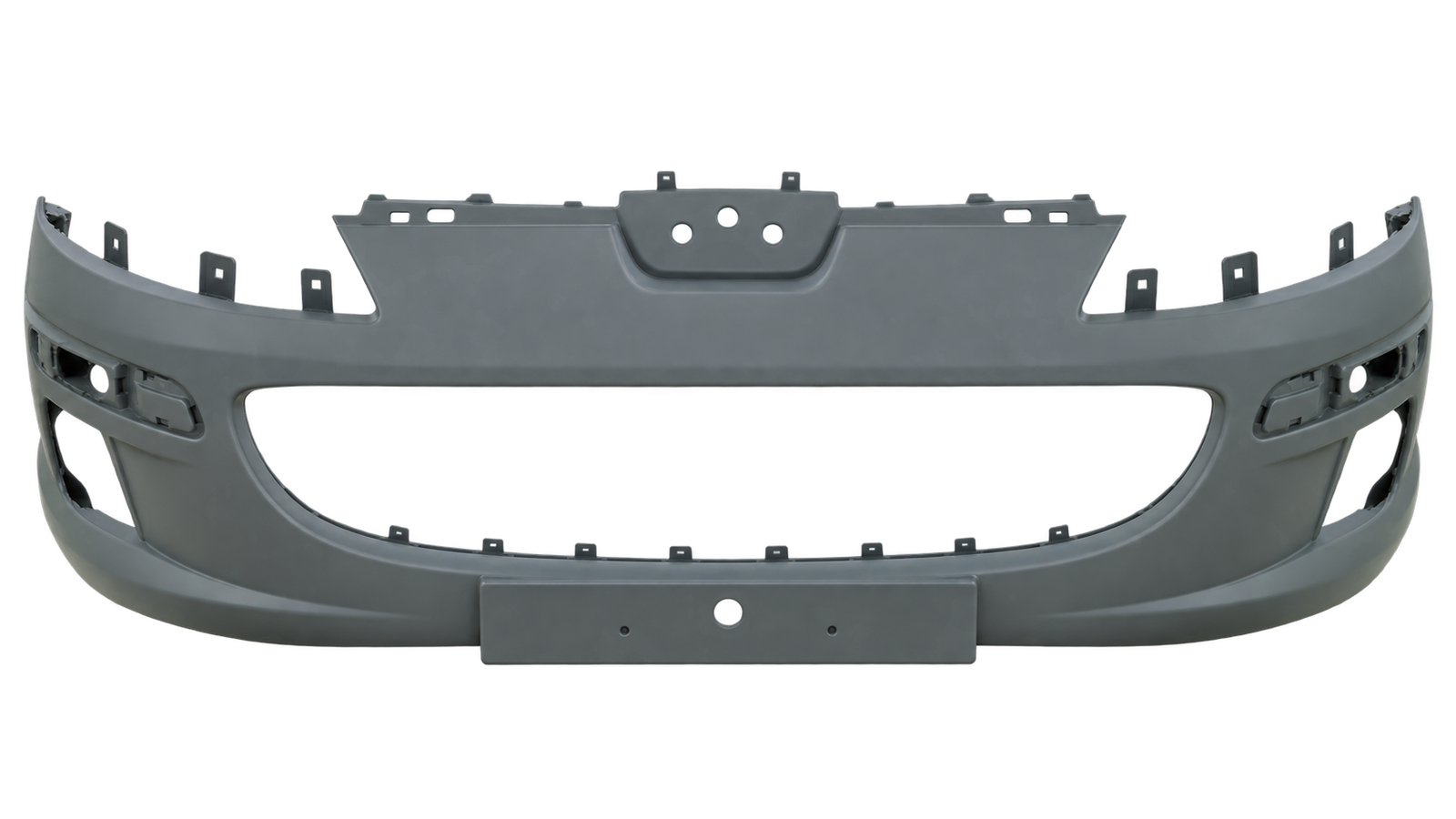 Voorbumper met mistlampgaten in primer voor Peugeot 407