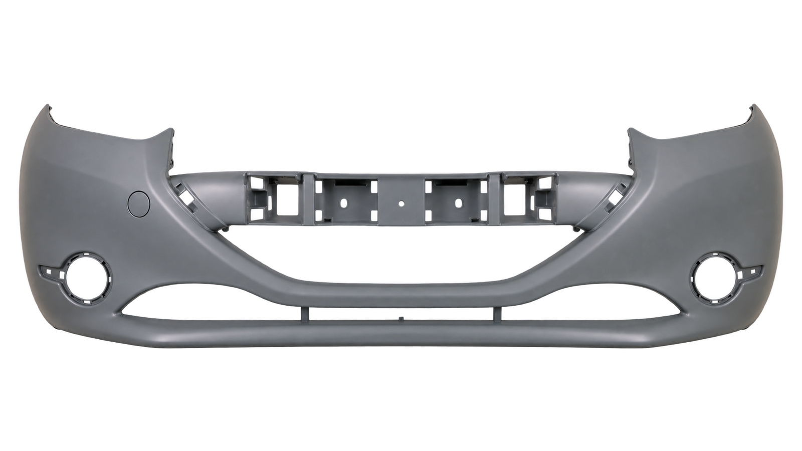 Voorbumper met mistlampgaten in primer voor Peugeot 208 2012-2015