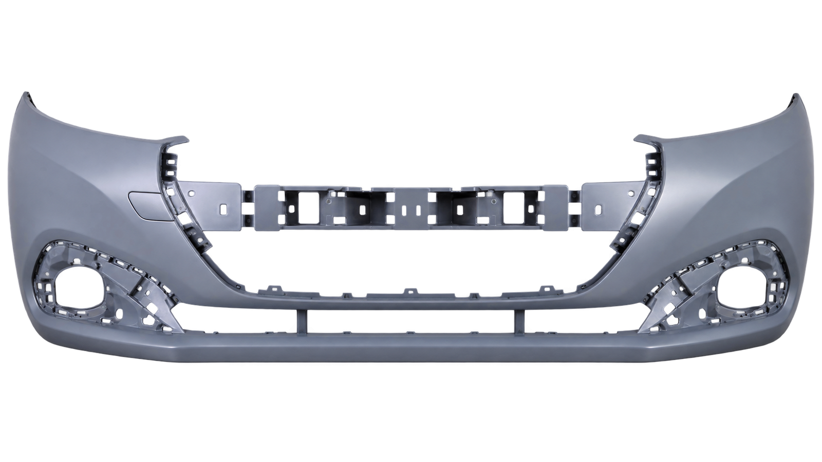 Voorbumper met mistlampgaten in primer voor Peugeot 208 2015-2019