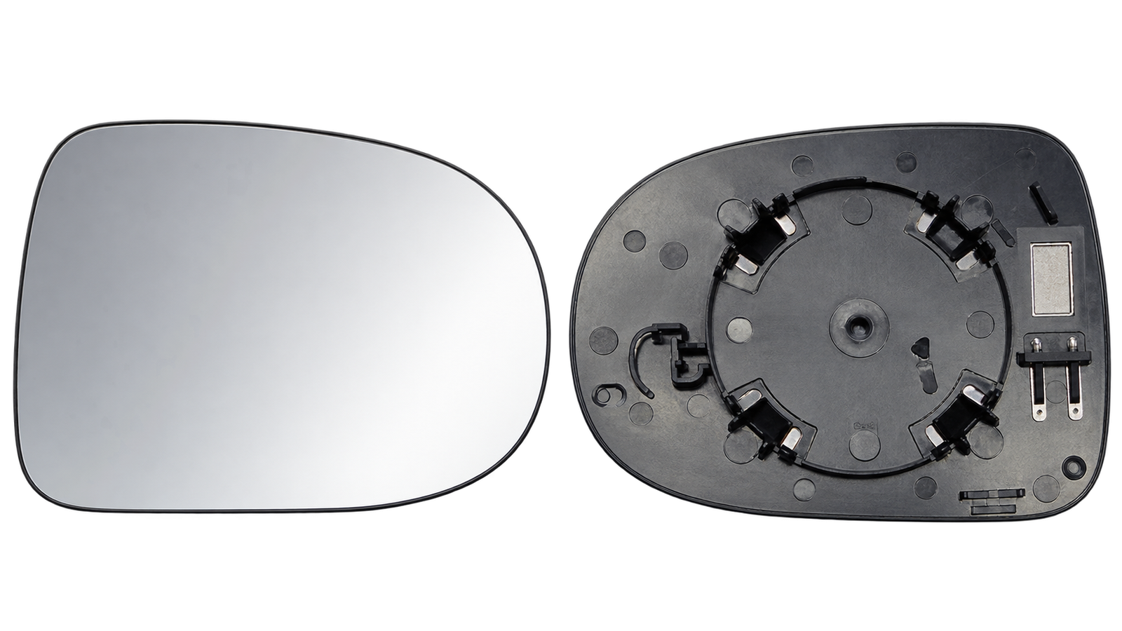 Spiegelglas voor RENAULT CLIO III 2009-2012
