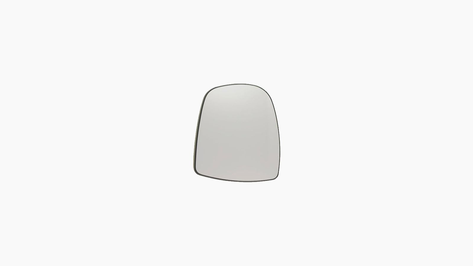 Spiegelglas Boven Chroom / Montagepl