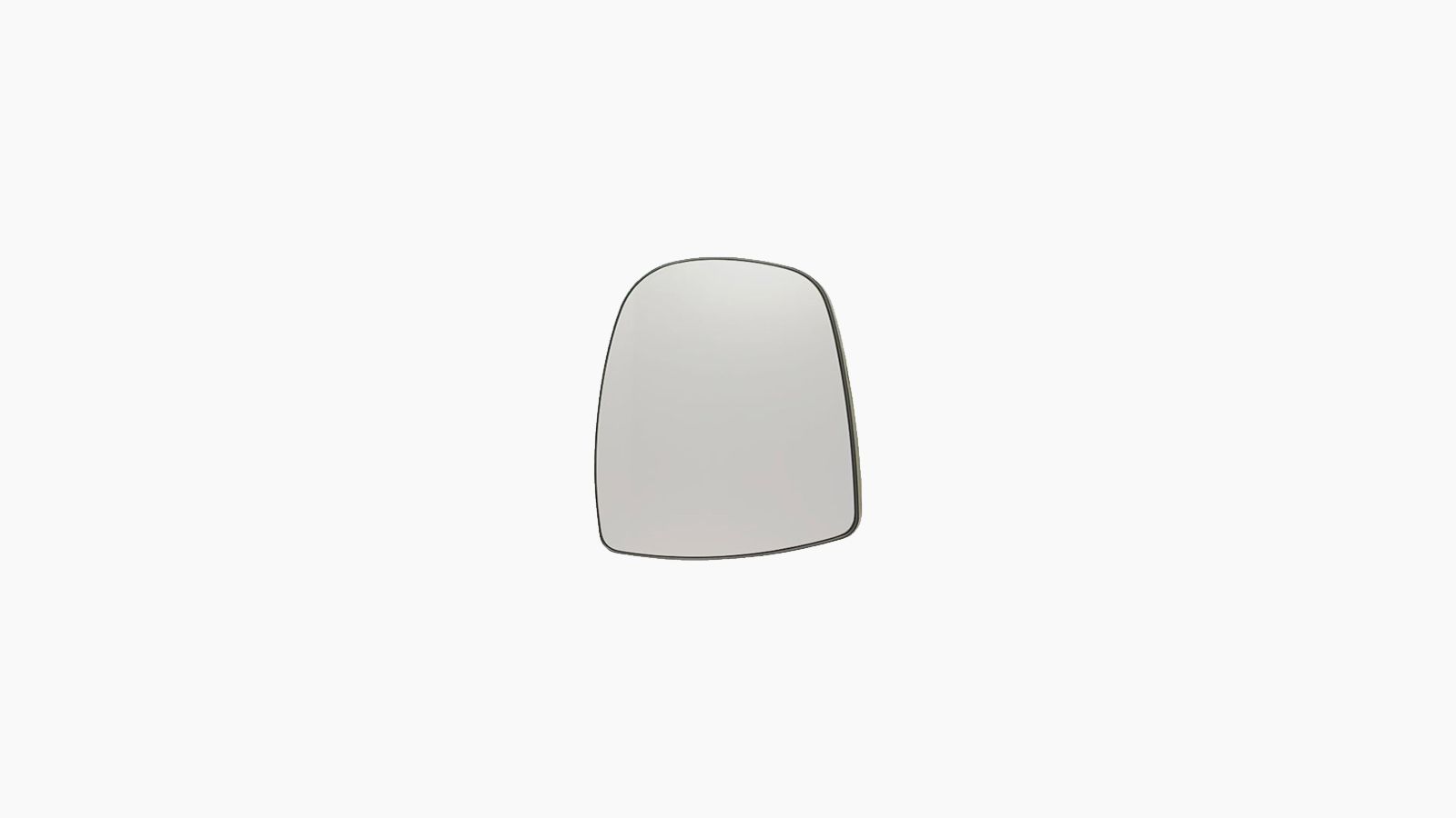 Spiegelglas Boven Chroom / Montagepl