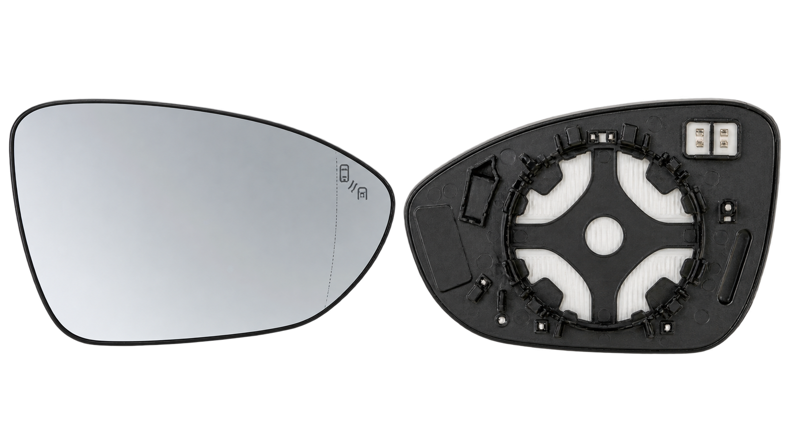 Spiegelglas links voor DACIA