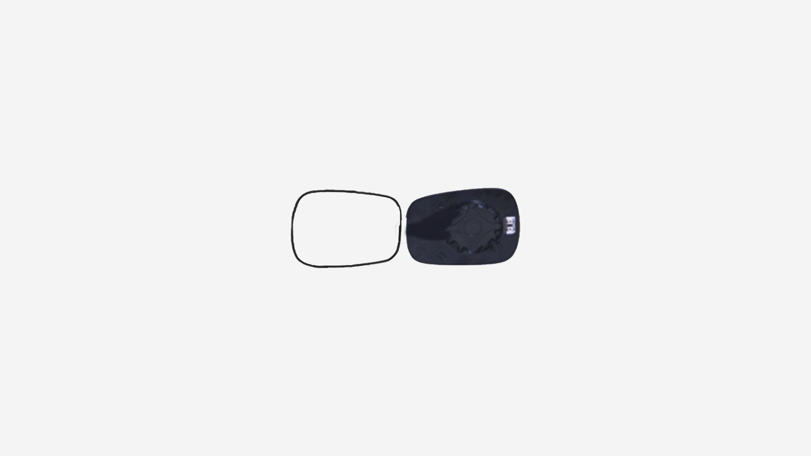 Spiegelglas Verwarmbaar Met Montageplaat R/L