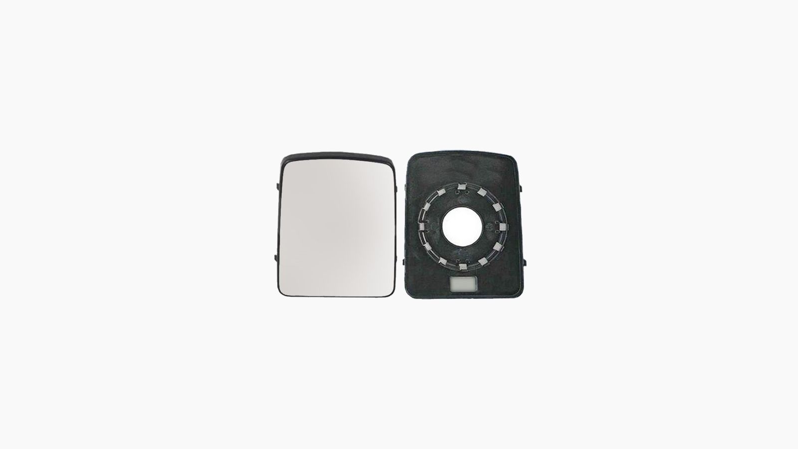 Spiegelglas / Montageplaat R/L (Rond Bevestigingsdeel / Oem Type)