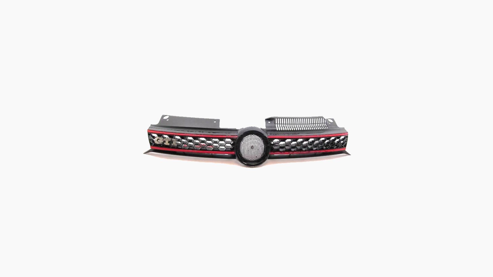 Grille Gti Zwart Met Rode Lijsten